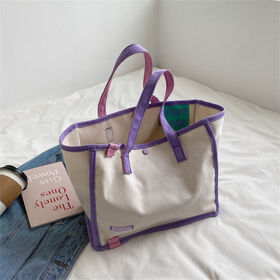 Bolsa de lona da moda por atacado para mulheres