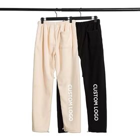 Pantalons et pantalons pour hommes personnalisés de haute qualité, pantalons de survêtement d'entraînement en coton, pantalons de jogging de gym unis, pantalons de survêtement évasés