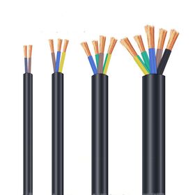 Black H05VV-F PVC Mains Electrical Wire and Cable Flex. 0.75mm, 1mm, 1.5mm, 2.5mm Prices