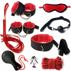 Fouet En Cuir PU Avec Plug Anal - Pour Jeux De Couple Adulte, BDSM, Soumission - Neuf, Marque Générique