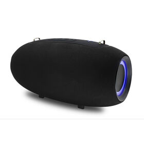 Speaker Bluetooth, Speaker Nirkabel Portabel dengan Suara Stereo 50W, Speaker dengan Lampu LED, Surround TWS 360°.