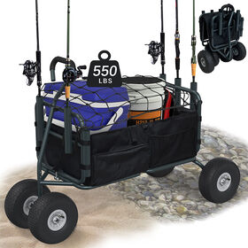 Portable And Foldable Outdoor Fishing Storage Cart Beach All