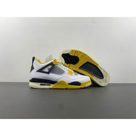 Hot selling air j4 vivid sulfur man sneakers Aj4 outdoor man shoes Original leather Basketball shoes