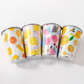 Custom Promotion Aluminum wine bottle Stackable Stadium Cold Beer Tumbler Mug Color Changing Cup