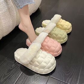 Factory Price!Waterproof EVA upper with quilted puffer texture.Cloud-soft plush collar wraps feet in warmth.