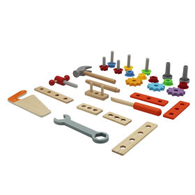 Juego de Camión de Herramientas de Madera STEM Educativo Personalizable para Niños Mayores de 3 Años W03C062