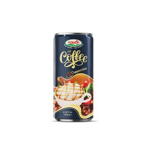 Grosir Minuman Kopi Cappuccino Nawon Kaleng 180ml Harga OEM ODM Produsen Minuman Merek Pribadi