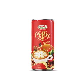 Minuman Kopi Moka 180ml Kemasan Kaleng Harga Grosir OEM ODM Label Pribadi oleh Produsen Minuman Nawon