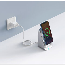 Apple real 15W output, Wireless charger, Sunlike 2 in1 MagSafe Stand, MFM certificated, charge for iPhone and AirPods