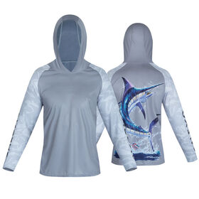 New custom breathable polyester fishing shirts