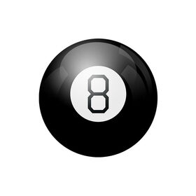 Boule Magique 8 Prophétique 4,5 Cm – Jouet Porte-bonheur – Cadeau Original – 20 Réponses Mystères – Noir