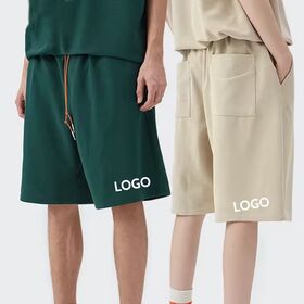 Fashion Streetwear Custom Cotton Drawstring Shorts Blank Printed Logo Summer Men's Casual Sweat Shorts