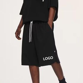 Summer Sportswear Custom Knee Length Soft Cotton Shorts High-Waisted Hip Hop Oversized Streetwear Shorts for men