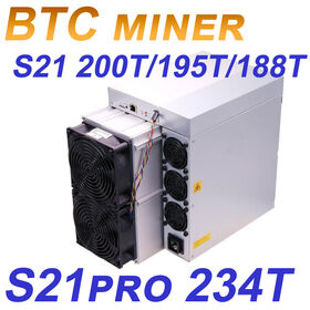 SHA256 Air-cooling Miner S21 200T/195T/188T BTC/BCH/BSV mining miner S21pro 234T mixed T19 190T/186T/180T S19kpro 120T