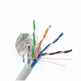 بكرة 1000 قدم كابل إيثرنت Cat5e صلب 24AWG محمي FTP Cat5 صندوق سحب بالجملة شبكة نحاس أو CCA 305 متر