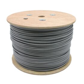 1000ft Roll Category 5e Solid 4/SFTP Ethernet LAN Cable 24AWG CCA Network Gray Wooden drum