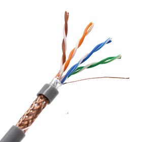 Factory Cat5e Ethernet Cable PVC Network Cable 24AWG CCA/Copper LAN Cable Gray 300meter on Reel