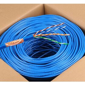 CAT5e 1000ft 24AWG Solid SFTP Shielded Ethernet Cable 4 Pairs RJ45 CCA Bulk Network LAN Wire Easy Pull Box 305M CAT5 Blue