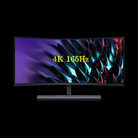 La Caliente-venta 34 pulgadas del monitor 4K 3440*1440 del juego curvó el tipo-c fresco HDR del DP USB de 165Hz 1ms HDMI R1500 21:9 G-sincronización con la sonido-barra