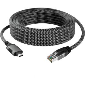 USB-C auf Ethernet Adapter, Typ C auf RJ45 Kabel, Direktverbindung, Gigabit LAN Netzwerk, Thunderbolt 3/4 kompatibel