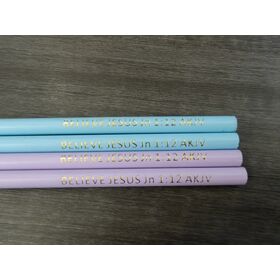 Grosir pensil murah promosi kustom untuk Sekolah Kantor Penggunaan Luas pensil cetak