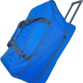 Werbe-Reisetasche Blau Groß 28 Zoll mit Mehreren Taschen, Rollende Reisetasche Aufrecht Leichtes Reisegepäck - Werbeartikel für Geschäftsreisen
