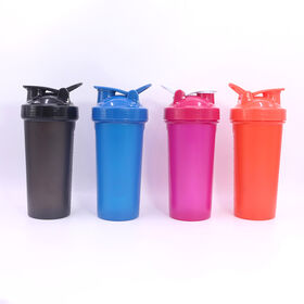 Garrafas de água de plástico de 700 ml para shaker de proteína com bola misturadora de plástico para esportes