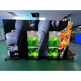 COB P1.87mm Video Wall Board Indoor Full Color Move Smart Digital Advertising shopping LED Poster Display Screen
