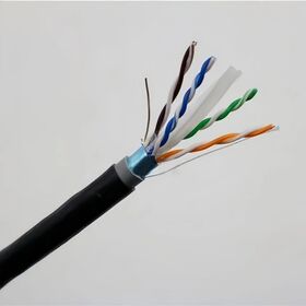 Cat6 1000Ft Solid Pure Copper Outdoor Cable 23AWG UV STP Waterproof Direct Burial FTP LAN Cable 305M Roll Price