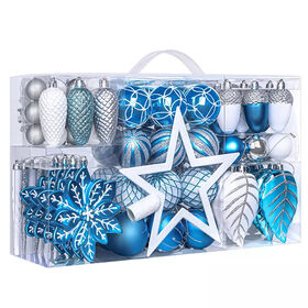 Decorations Christmas Tree Baubles Christmas Balls Set Including Various Ornaments