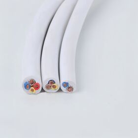 3x1.5 sqmm PVC power cable connection cable white electrical cable H05VV-F 3G1.5 hose cable