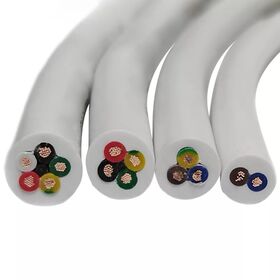 Electrical Cable H05VV-F H03VV-F White 2x0.5 2x0.75 2x1 2x1.5 3x0.5 3x0.75 3x1.0 mm flex copper pvc/pvc 100m roll