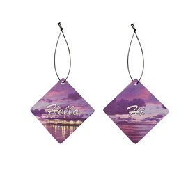 Promotional gifts perfume card custom car hanging paper air freshener
