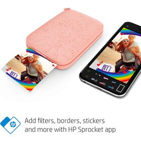 Impresora de Fotos Instantánea Portátil de Zinc 2x3" con Conectividad Bluetooth para Dispositivos iOS y Android