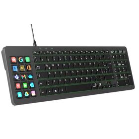 لوحة مفاتيح Stream Dock كاملة - 15 مفتاح اختصار LED قابل للتخصيص ولوحة مفاتيح غشائية كاملة