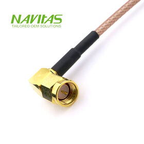 SMA 90-degree Connector RG316 Custom Coaxial Wire and RF Cable Assembly