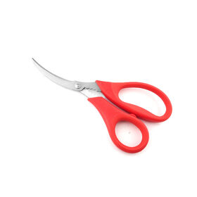 Soft grip Hot sell kitchen seafood scissors poultry shears with colorful handle great for crab,lobster and shrimp