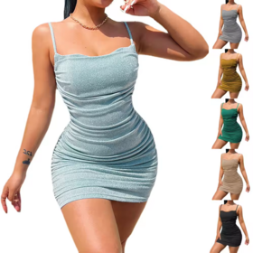 OEM Customize Sexy party package hip short dress temperament elegant bamboo dresses