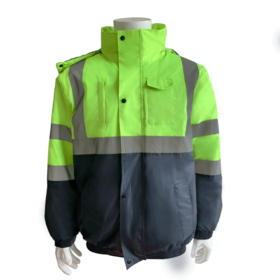 Sudadera con Capucha Softshell Reflectante de Alta Visibilidad para Hombre, Ropa de Trabajo de Seguridad para Tráfico, Uniforme de Invierno