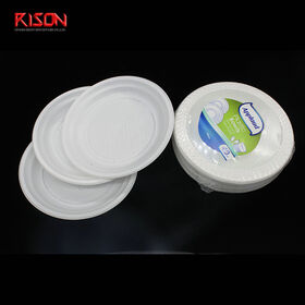Durable Plastic Dinner Plates Set 8 Colors Available 6 7 8 9 10 12 Inch Stain Resistant Dishware for Family Dining