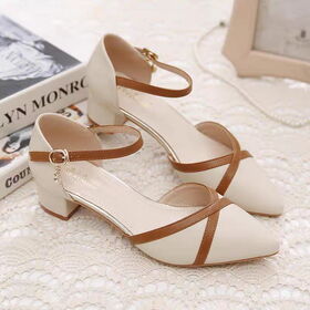 white christmas dresses NICHE Women French Wine-Black Low Heel Pumps main image 0