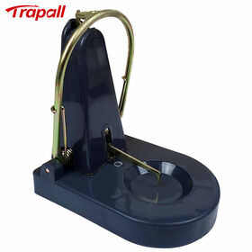 Outdoor Indoor Sensitive Trigger Rat Killing Device Reusable Black Plastic Mouse Snap Trap