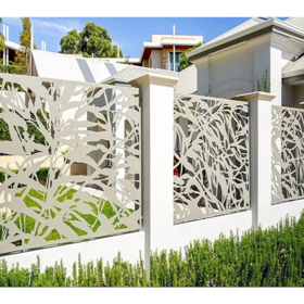 Clôture en aluminium Allgood, découpe laser, porte creuse et treillis de fenêtre, écran de confidentialité, écran décoratif sculpté, usine de clôtures