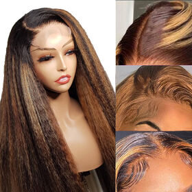 Peluca Frontal de Encaje con Cabello Humano Brasileño Liso Negro Natural 4x4 con Cutículas Alineadas para Mujeres Negras