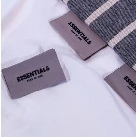Label Pakaian 3D Kustom Mewah, Label Woven Jahit untuk Kaos, Hoodie, Tas, Label Kain Lipat Ujung dengan Silikon Heat Press