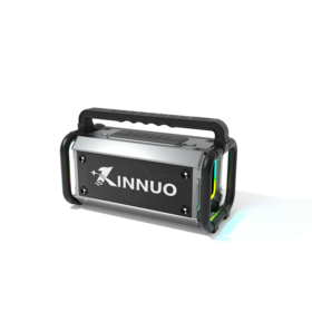 Altavoz Bluetooth Portátil C62, Altavoz Inalámbrico Portátil con Sonido Estéreo de 80W, Altavoz con Luz LED, Sonido Envolvente TWS-360°