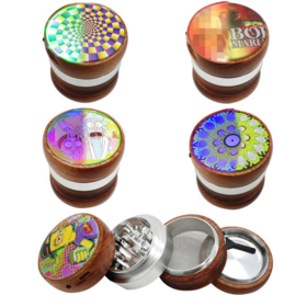 Wholesale Colorful wooden grinder; portable grinder for factory price