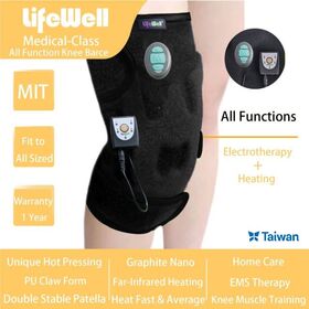 Electro-Therapy Knee Brace with Adjustable Heat and Compression for Joint Pain Relief