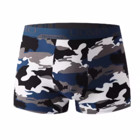 2024 Wholesale Camouflage Random polyester style men's mid waist boxer briefs for men