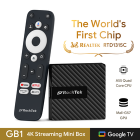 ELEBAO GB1 RockTek Homatics Google-zertifizierte Android 11 TV Box Wifi 2.4/5G Set-Top-Box Android Mi TV Box